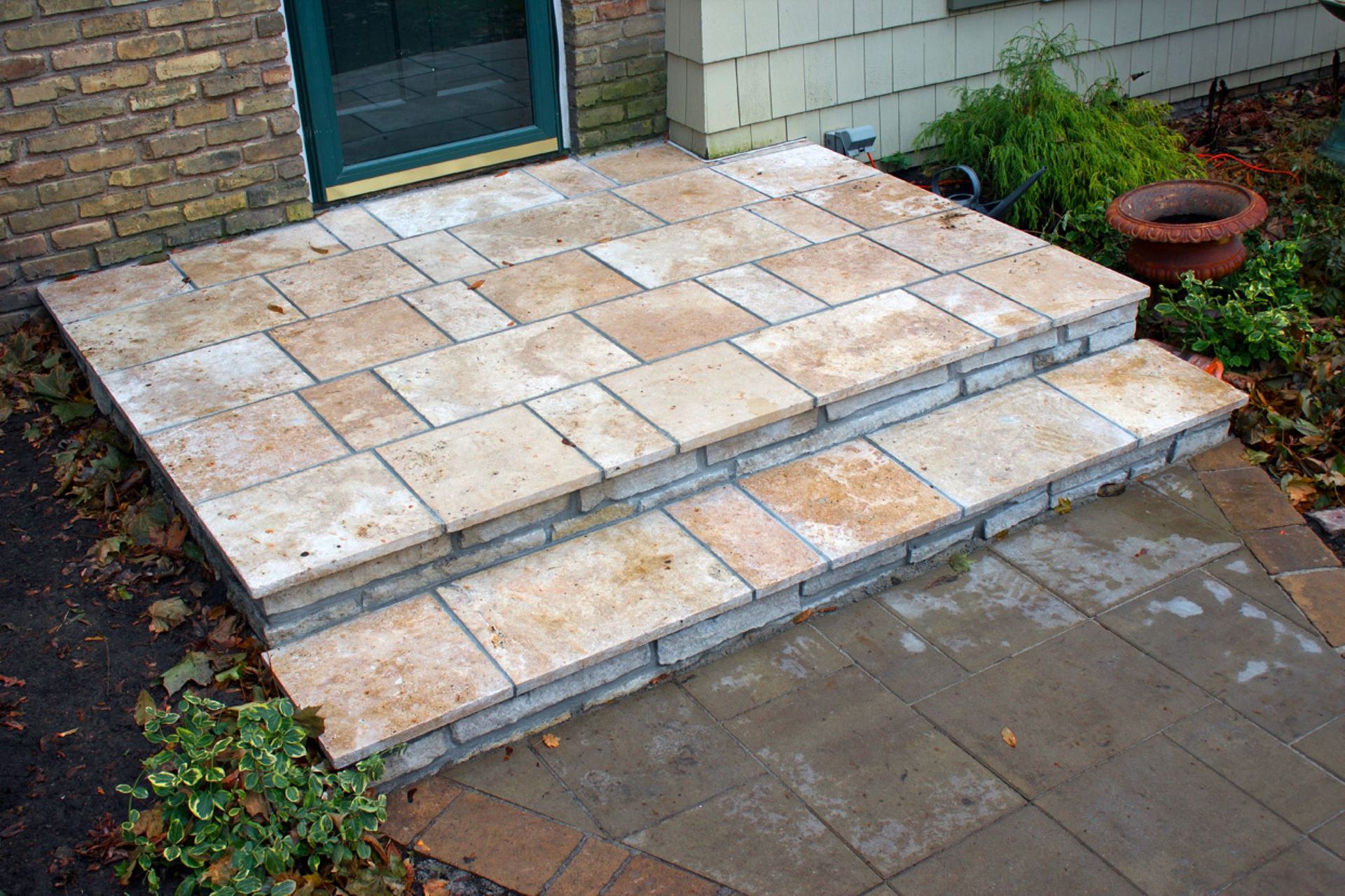 Natural Stone Patios Custom Construction Services Minneapolis Concrete Landscaping Contractor